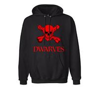 GOLDROAST Dwarves Teach Your Children Hoody Unisex Ptinted Hoodies Long Sleeve Men's Hooded with Pocket Black M