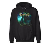 GOLDROAST Ensiferum Two Paths Hoody Unisex Ptinted Hoodies Long Sleeve Men's Hooded with Pocket Black XXXL
