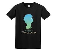 GOLDROAST Finding Neverland Unisex 100% Cotton Short-Sleeve T-Shirts Black XL