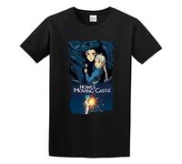 GOLDROAST Howl's Moving Castle More After The Jump Unisex 100% Cotton Short-Sleeve T-Shirts Black L
