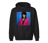 GOLDROAST Joan Jett I Love Rock N Roll Hoody Unisex Ptinted Hoodies Long Sleeve Men's Hooded with Pocket Black M
