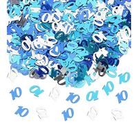 GoldRock Coriandoli per il 10° compleanno, decorazione da tavolo, decorazione da uomo, 10 coriandoli