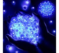 GoldRock Palloncini a LED, 100 pezzi, mini luci a LED, palloncini luminosi, palloncini a LED, blu, per compleanno, matrimonio, Halloween, Natale, carnevale, feste