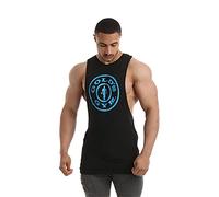Gold's Gym Lavoro in Palestra GGVST142 Mens dell'oro Serbatoio di Formazione Senza Maniche Profonda Goccia Armhole Canotta, Nero, di Grandi Dimensioni