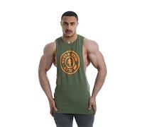 Gold's Gym Lavoro in Palestra GGVST142 Mens dell'oro Serbatoio di Formazione Senza Maniche Profonda Goccia Armhole Canotta, Cachi, X-Large