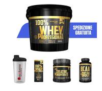Gold's Nutrition Proteine alla VANIGLIA 100% Whey + Creatina + BCAA B6 + OMAGGI