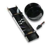 GoldSax Set per la Ricerca dell'oro 11 Pezzi per Un rendimento Elevato, Grande Canale di Lavaggio Hunter 100, Padella, setaccio, Set di conservazione e Piccola Pala - Ideale per la Produzione
