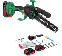 GOLDSEA EC01 Mini Motosega a Batteria 2 Batteria 21V 900W