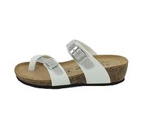 Goldstar - Ciabatta infrapollice con Glitter Argento e Zeppa