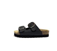 GOLDSTAR CIABATTE DONNA FONDO SUGHERO CON SOTTOPIEDE IMBOTTITO GS7801TL NERO