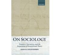 Goldthorpe On Sociology (Tascabile)