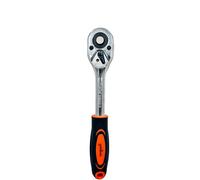 GOLDTOOLS Chiave a cricchetto reversibile da 1/2" con 24 denti in acciaio cromato vanadio, chiave a bussola a cricchetto, sgancio rapido, per serraggio e riparazione, qualità professionale (1/2" di