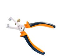 GOLDTOOLS Pinza per spelafili elettrica isolata 170 mm, vite di regolazione, impugnatura ergonomica bi-materiale (pinza spellafili 0-5mm)