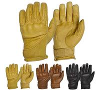 Goldtop Silk & sfoderati Guanti Moto Viceré pelle - Waxed Tan (XXL - 9.25")