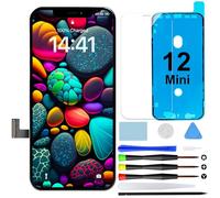 GOLDWANGWANG Display per iPhone 12 Mini, Schermo LCD Full HD 5,4" 3D Retina Touch Screen Digitizer con Kit di Riparazione