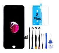 GOLDWANGWANG Display per iPhone 8 Plus, Schermo LCD 5,5" Touch Screen Digitizer Parti di Ricambio con Kit di Riparazione e Protezione Schermo