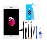GOLDWANGWANG Display per iPhone 8/SE 2020, Schermo LCD 4,7" Touch Screen con Vetro, Kit Completo di Riparazione (Bianco)