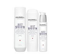 Goldwell Dualsenses Just Smooth Taming Shampoo 250ml Balsamo 200ml Siero 100ml Anticrespo