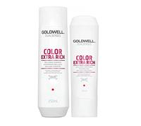 Goldwell Dualsenses, shampoo Color Extra Rich Brilliance (versione inglese), confezione da 250 ml e balsamo da 200 ml