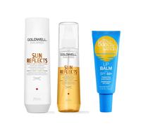 Goldwell Dualsenses Sun Reflects Kit Shampoo + Masque + Spray + Protezione Labbr