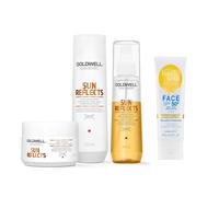 Goldwell Dualsenses Sun Reflects Kit Shampoo + Masque + Spray + Protezione Viso