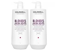 GOLDWELL Kit DS Blondes & Highlights Anti-Yellow Shampoo + Conditioner 1000ml