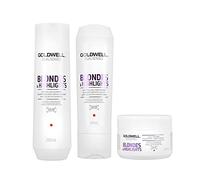 Goldwell - Set di shampoo Blondes & Highlights da 250 ml + conditioner da 200 ml + maschera da 200ml