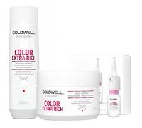Goldwell Shampoo 250ml Maschera 200ml e Siero 12x18ml per capelli tinti e grossi
