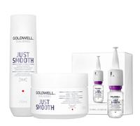 Goldwell Taming Shampoo 250ml Maschera 200ml e Siero Anticrespo 12x18ml