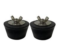Goldyida 2 Pezzi Tappo in Gomma Tappo Di Espansione Con Bulloni in Acciaio Inossidabile Copertura Invernale della Piscina in Gomma Tappi per Piscina in Gomma Resistenti per Piscina (51mm)