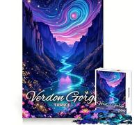 Gole del Verdon, Francia - Puzzle per adulti da 1000 pezzi - Esercizio mentale - Piacevole svago - Taglio preciso - Regalo di compleanno (50x75cm)