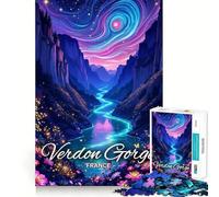 Gole del Verdon,Francia - Puzzle per adulti da 1000 pezzi - Gioco di memoria e allenamento per - Taglio preciso - Finitura di alta qualità - Un modo coinvolgente per trascorrere libero