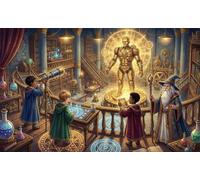 Golem d'oro magico Puzzle 1000 Pezzi,Idea Regalo,Antistress,Adulti E Ragazzi,Sfida Impossibile,Cartone Di Qualità,dai 14 Anni,Decorazione Casa,Gioco Educativo 52x38cm