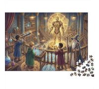 Golem d'oro magico Puzzle in Legno 1000 Pezzi Adulti E Ragazzi,Idea Regalo,dai 14 Anni,Sfida Impossibile,Legno,Gioco Educativo,Decorazione Casa,Antistress (75x50cm)