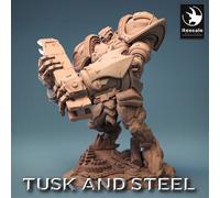 Golem Stein C4 - Tusk And Steel - Lord Of The Print - Figure Da Tabletop 28mm