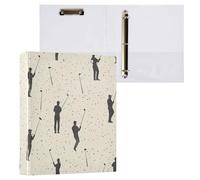 Golf 1 e mezzo pollice Notebook Raccoglitori Anelli Rotondi con Appunti 1/2 Pack Forniture per Ufficio Copertina Rigida
