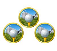 Golf Addressing The Ball Golf Ball Markers