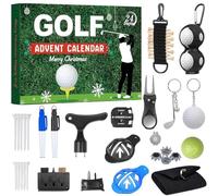 Golf Advent Calendars 2025, 24-Day Christmas Countdown Calendar for Golfers, Golf Ball and Accessories Practical Tool Kit for Beginner and Golfs Enthusiasts (1psc)
