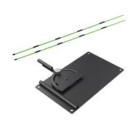 Golf Alignment Stick Holder - 9.06 Inches, Metal Adjustable Trainer, Portable | Golf Aiming Aid, Putting Correction Tool, Swing Guide Equipment For Indoor Outdoor Driving Range Practice Course
