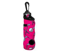 Golf Bag Holder, Portable Golfs Pouch, Belt Clip Accessory, Multi-Functional Storage Pocket, Lightweight Durable Design, Black, for Driving Range, Course Practice, Outdoor Golfing