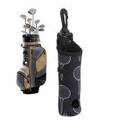 Golf Ball Bag, Foldable Golf Ball Storage, 1,57 x 5,91 pollici Belt Clip with 3 Tee Capacity, Multi-Functional Golfing Accessory, Convenient Organizer for Driving Range Practice