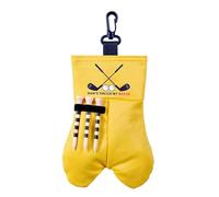 Golf Ball Bag - Mesh Storage Pouch Case, Funny Slogan Tee Organizer with Heavy Duty Hook, Compact Travel Gear Sack, Ideal for Practice Trip Travel Backpack Course Sports Vacation Outdoor