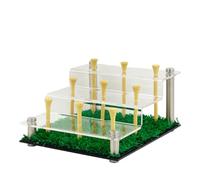 Golf Ball Display Case - Acrylic Golf Ball Collection Case With Lawn | 9-ball Sports Equipment Storage For Softball Tennis Lacrosse Placing Cabinet Living Room Study Bedroom Office Table