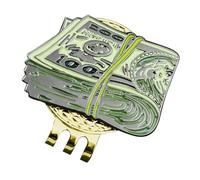 Golf Ball Mark Hat Clip, Ball Marker, Dollar Design Dollar Golf Hat