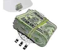 Golf Ball Marker - Dollar Design | Hat Clip Holder for Putting Green | Dollar design with stainless iron marker and manganese steel clip. Compact size for golf bags, hats and putting greens.