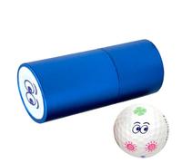 Golf Ball Stamper - Metal, 5.3x2.1x2.1cm Ink Stamper Quick-Dry Long-Lasting Color - Waterproof Smudge-Free Design, Personalized Golf Ball Marking Tool, Golfs Balls Marker For Golfers, Tournaments