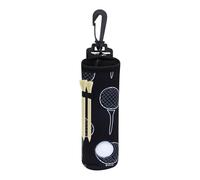 Golf Ball Storage, Golf Balls Bag, 1,57 x 5,91 x 8,27 pollici Sturdy Foldable with Belt, Multifunctional Golfing Accessories, for Golfer, Women, Men, Driving Range, and Practice