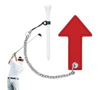 Golf Ball Tees - Durable White Golf Tees with Chain, Curved Design | Professional and Beginner Ģolf Training, Tournament Use, Backyard Practice, Ğolf Accessories for Men Women Players
