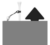 Golf Ball Tees - Durable White Golf Tees with Chain, Curved Design | Professional and Beginner Ģolf Training, Tournament Use, Backyard Practice, Ğolf Accessories for Men Women Players