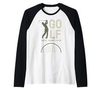 Golf Best Game Ever Golfisti Allenatori Golf Sport Design Maglia con Maniche Raglan